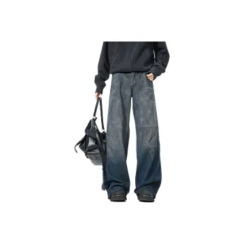 QOTRIOCK Jeans Men Blue