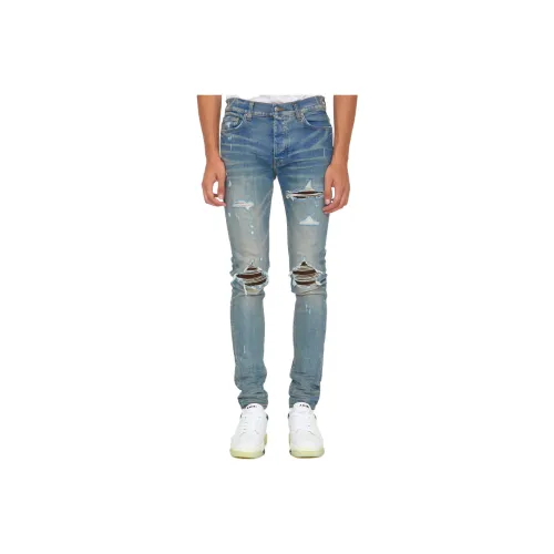 AMIRI MX1 Suede Skinny Jeans