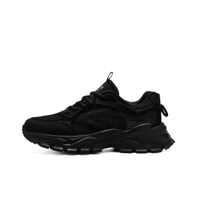 JEEP SPIRIT Chunky Sneakers Men Low Top Black-0
