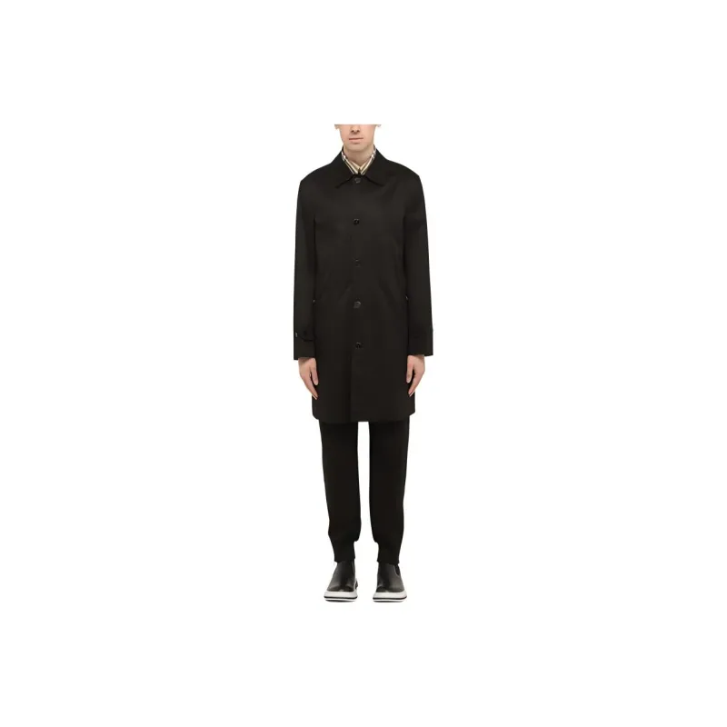 Burberry Trench Coat Men's Black-0