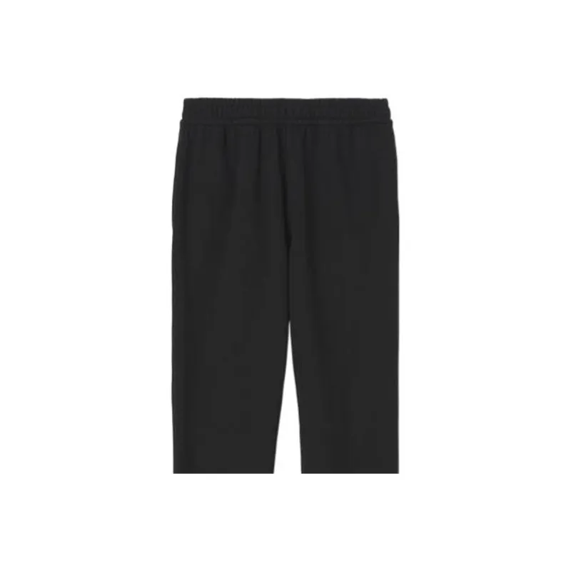 Burberry SS22 Straight Fit Elastic Cuff Sports Sweatpants Men's Black 80507331-4