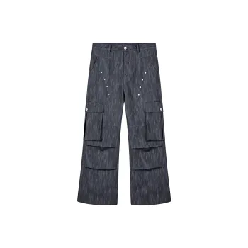 PASET Winter Casual Pants Unisex Black Gray Color