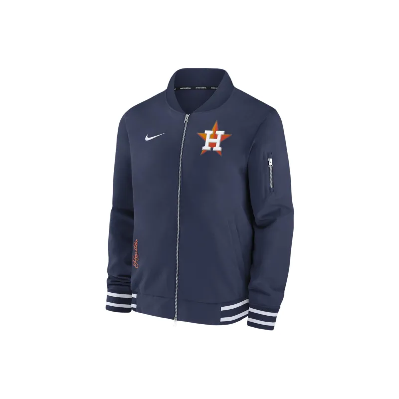 Nike Houston Astros Authentic Collection Jackets Coats Men's Marine Blue-0