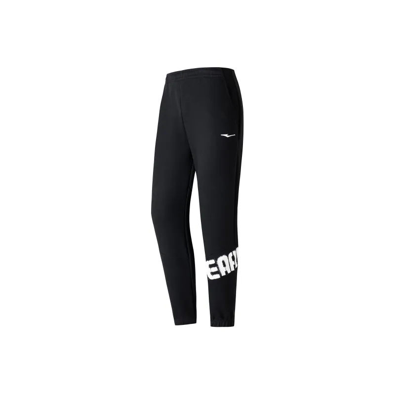 Erke Knitted Sweatpants Men Jet Black-0