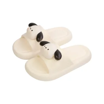 Thin Strips Sandal Slippers Unisex White