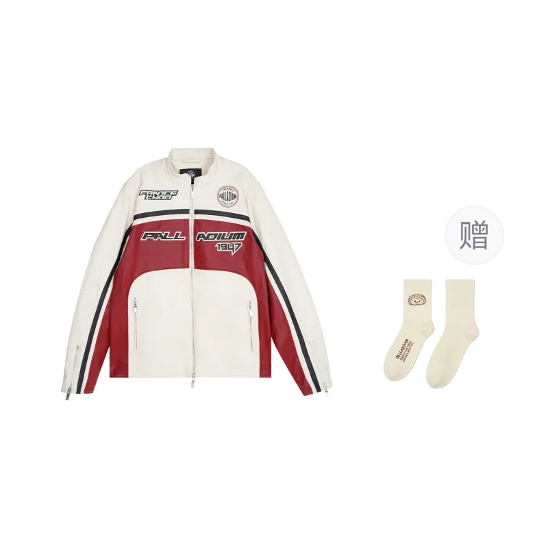 Palladium Leather Jacket Unisex-3