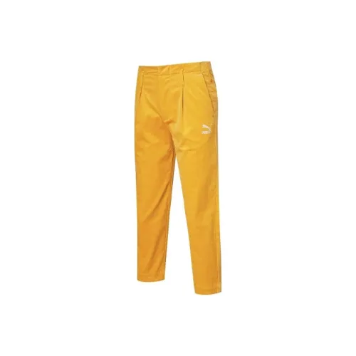 PUMA Knitted Sweatpants Men Stone Yellow