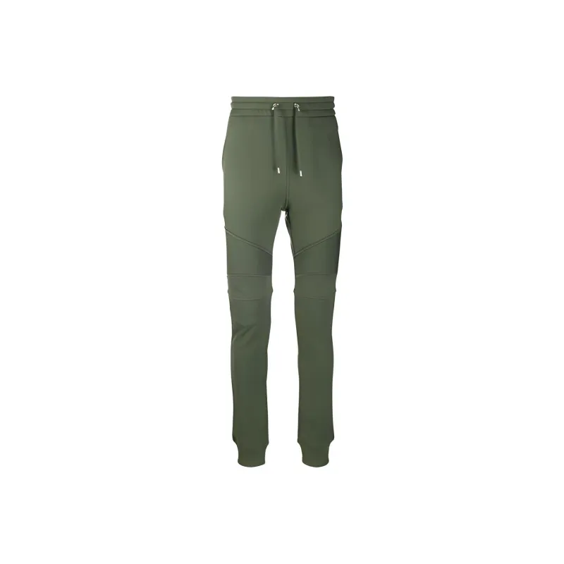BALMAIN Knitted Sweatpants Men's Army Green-0