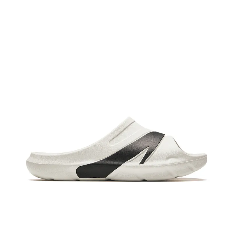 Anta C37 Series Shock Absorbers With Slip Resistant Features Slide Slippers Women's White Black-1