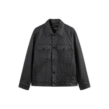 GXG Leather Jackets Men Black