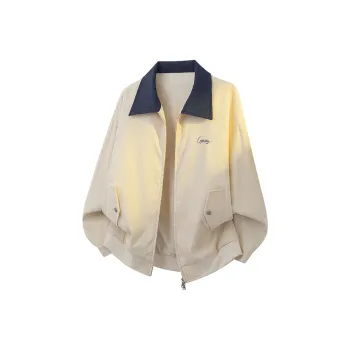 Qnxeey Jackets Coats Unisex Navy Blue