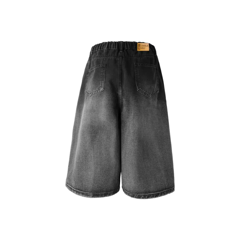 CHARLIE GOLF Denim Shorts Unisex-5