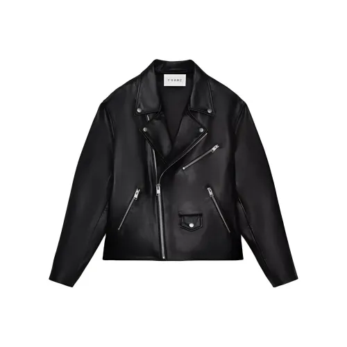 check-print SS24 Leather suede Men's Black