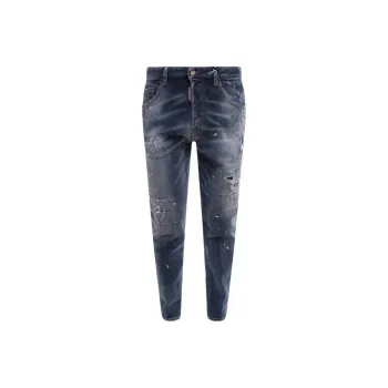 DSQUARED 2 Logo Patch Distressed Skinny Jeans