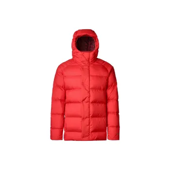 Lululemon Wunder Puff Series Down Jacket Men's Dark Red/Outer Drifting Red Mixed Color