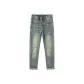 Nostalgic Blue Ankle-Length Pants