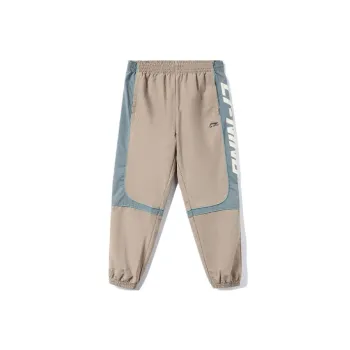 LiNing Sports Trend Series Knitted Sports Pants Men's Silver Ferret Brown