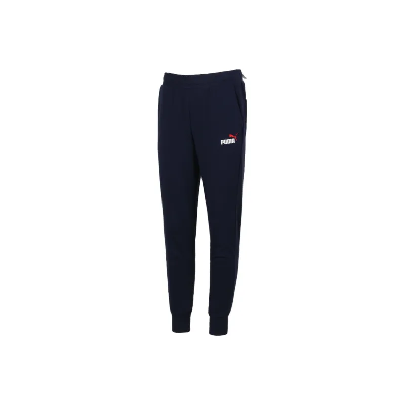 PUMA Knitted Sweatpants Men Navy Blue-0