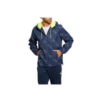 GUESS Leroi Quattro Signature Jacket Jackets Coats Men's Jacquard Blue