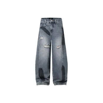 M MAICCO Jeans Unisex Color Block