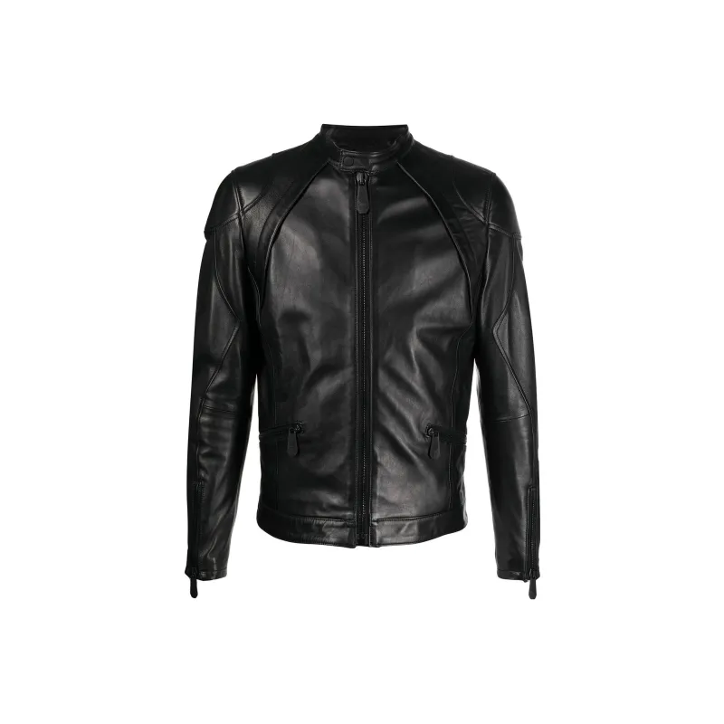 PHILIPP PLEIN SS23 Leather Jacket Men's Black-0