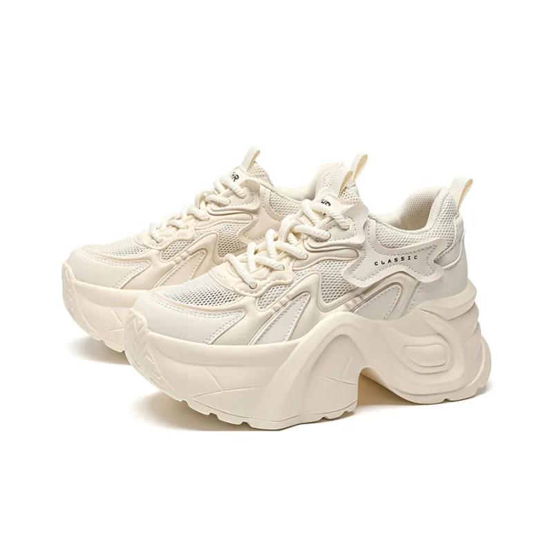 ZHR Little White Bear Abrasion Resistant Coverage Low Top Chunky Sneakers Women's-1