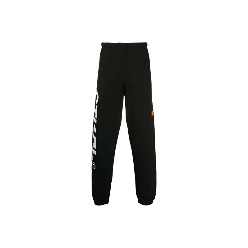 HERON PRESTON Knitted Sweatpants Men Black-0