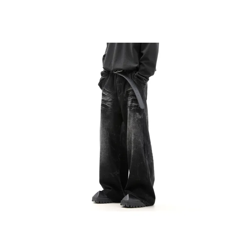 TREND ST Jeans Unisex Black Gray Color-0