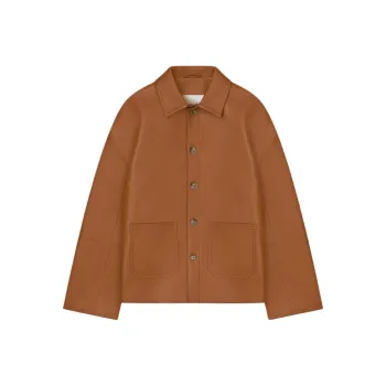 NANUSHKA Seger Regenerated leather Shirt Jacket