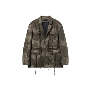 BLIND402 Jackets Unisex Washed Brown