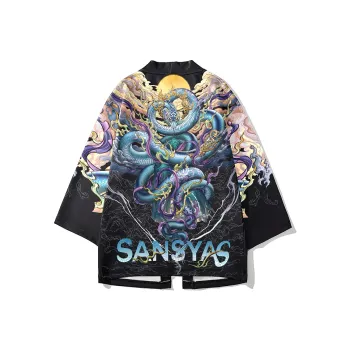 SANSYAS Trench Coats Unisex Black