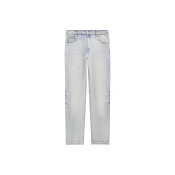 COURREGES Logo Embroidered Straight Leg Jeans