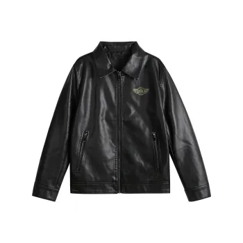 33TH Leather Jacket Unisex Black