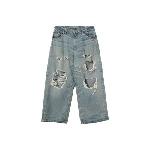 Beams X Lee Jeans Unisex Blue