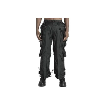 NORVINCY Western Outdoor Trendy Black Warrior Cargo Pants Unisex