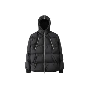 False Perception Puffer Jacket Unisex Black