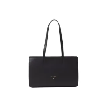 Patrizia Pepe Matte Calfskin Shoulder Bag Women's Black