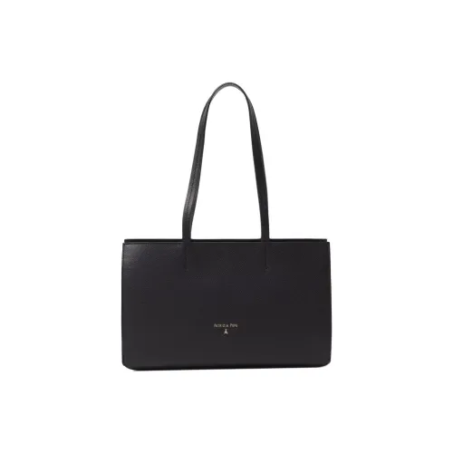 Patrizia Pepe Matte Calfskin Shoulder Bag Women's Black