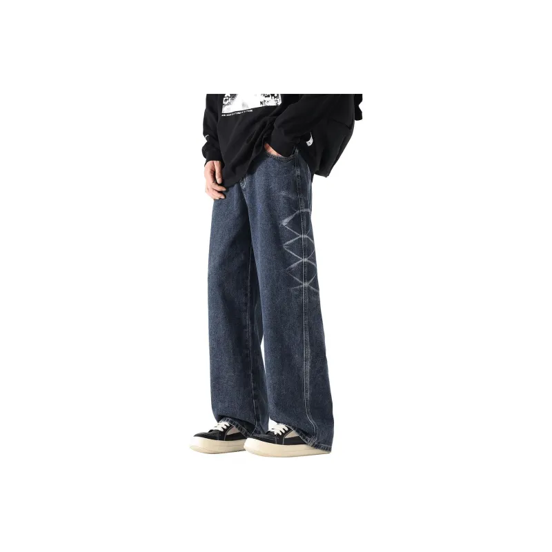 Tonlion Jeans Unisex Vintage Blue-0