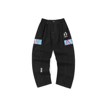 GENANX Straight Casual Pants Men's Black