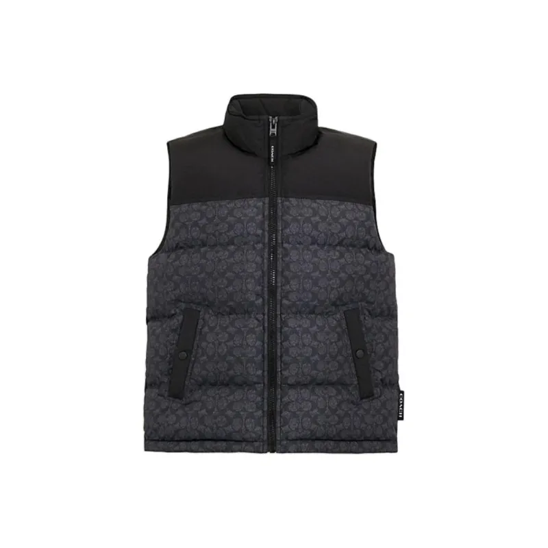 COACH FW24 Down Jacket Men's Charcoal Gray-0