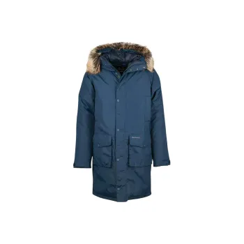 BARBOUR Parka Coats Men's Dark Blue