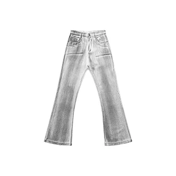 Topland Jeans Unisex White+Gray Craft