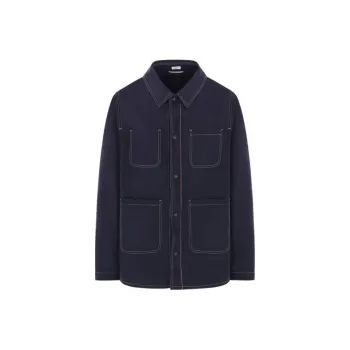 THOM BROWNE Contrast stitching Shirt Jacket
