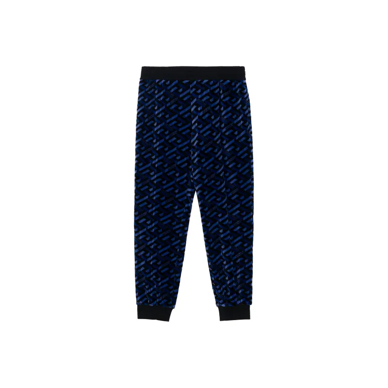 VERSACE La Greca Print Chenille Trackpants-0