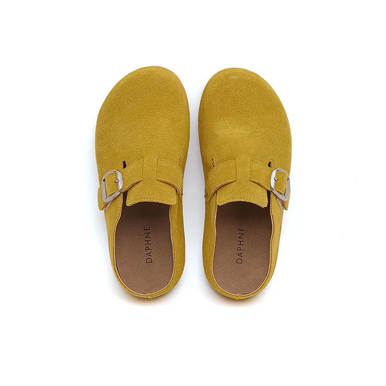 DAPHNE Rubber Sole Slip Resistant Closed Toe Slippers Women's-11
