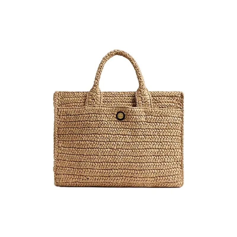 COACH Cargo Paper Tote Bag, Shopping Bag, Shoulder Bag, Handbag Medium Size Women's Natural-2
