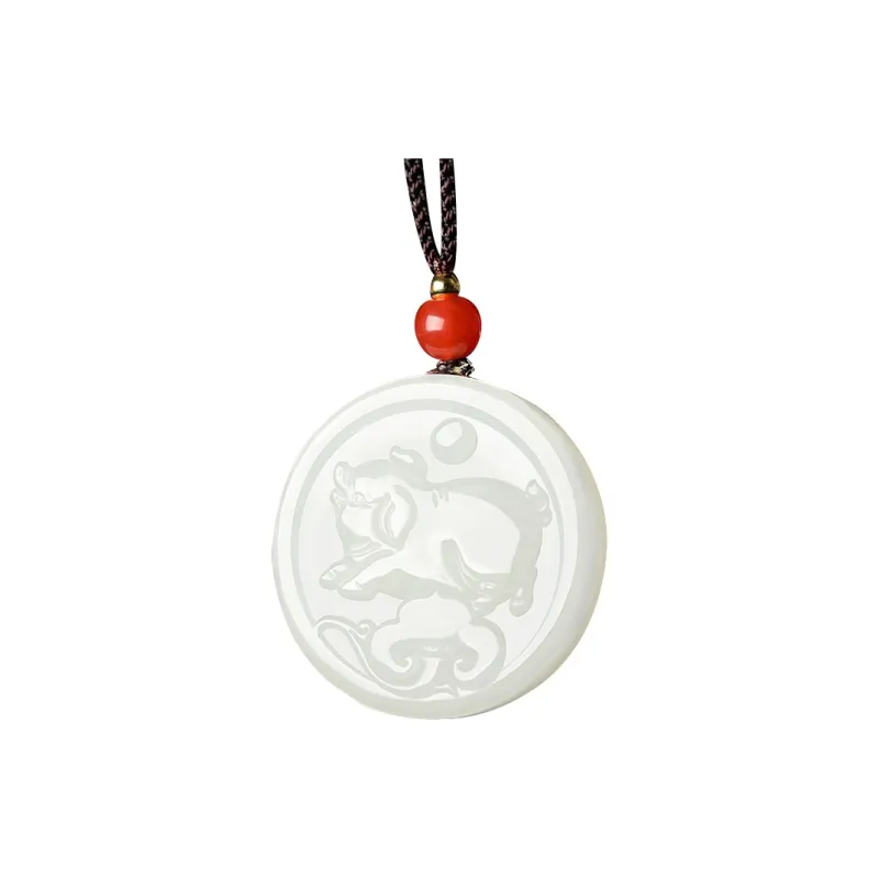 KUNYUYAO Pendants Pale Greenish White Jade Unisex-26