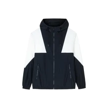 CHAOJIANTA Jackets Coats Men's Basic Black/Ivory White