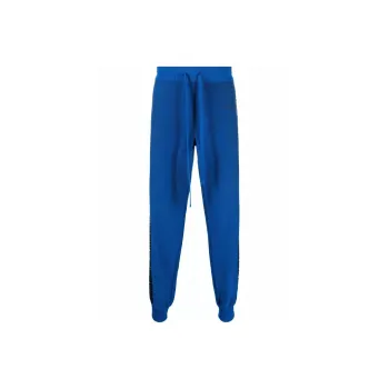 VERSACE Knitted Sweatpants Men Blue